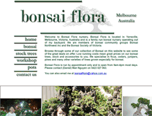 Tablet Screenshot of bonsaiflora.com.au